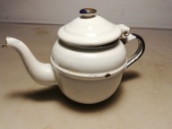 Stary emaliowany dzbanek czajnik czajniczek z czasów PRL-u