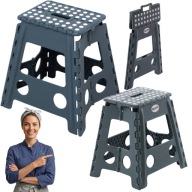 TABORET STOŁEK SKŁADANY ANTYPOŚLIZGOWY SCHODEK MOCNY STABILNY 150KG 40CM