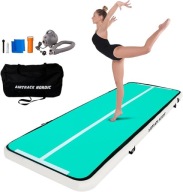 Materac Gimnastyczny Mata AirTrack Nordic 4×1x0,1 m Trenigowa Miętowy