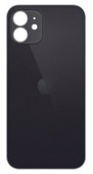 Klapka Plecki Tył iPhone 12 Czarny Black Duże oczko BIG HOLE