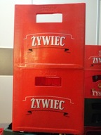 Skrzynka Transporter Krata na butelki od piwa, Tyskie,piwo