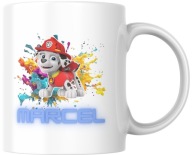 Kubek Psi Patrol z imieniem piesek Marshall idealny na prezent dla dziecka