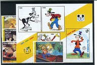 A23711)Disney: Gambia 1435** + 1437** + 1439 - 1440** + Bl 170**