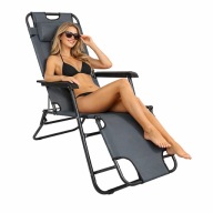 Leżak metal szary DOMAREX