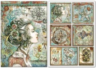 STAMPERIA * zestaw 2x papier ryżowy A4 DSFA4430 +DSFA4434 * SEA WORLD