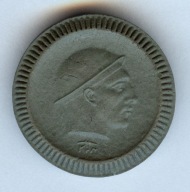 Walbrzych - porcelanowa moneta - 50 Pf - 1921 KPM