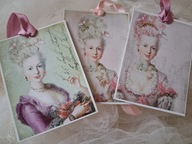 Bileciki zawieszki 'Maria Antonina"