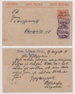 Plebiscyt G.Śląsk dofrankowana całostka z Ratibor (Racibórz) 1921