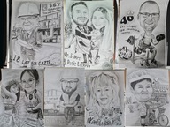 Karykatura A3 ze zdjęcia na prezent rocznice urodziny obraz portret 1 osoba