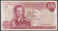 Luksemburg 100 Franków 1970