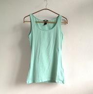 Koszulka bez rękawów na ramiączkach HM 36 basic miętowa markowa (255)