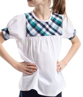 Dziewczęca bluzka letnia z karczkiem PREZENT