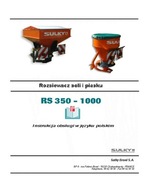 Sulky RS 350 - 1000 - instrukcja obsługi rozsiewacza soli i piasku