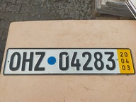 Tablica rejstracyjna samochodowa kolekcjonerska