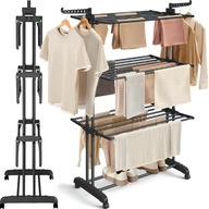 SUSZARKA NA PRANIE DUŻA XXL DO UBRAŃ NA BIELIZNĘ STOJĄCA SKŁADANA 50KG