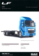 PROSPEKT DAF LF 290 FAP 6X2 RIGID, 23,5T CHASSIS/BODY