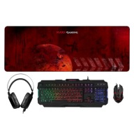 Mars Gaming klawiatura+słuchawki+podkładka xxl