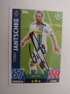 Karta topps match attax autograf Monchengladbach Champions League Jantschke