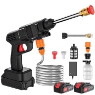 Myjka ciśnieniowa bezprzewodowa akumulatorowa auto ogród piana