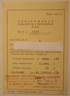 PZU - LEGITYMACJA UBEZPIECZENIOWA PZU, Początek ubezpieczenia 1 maja 1970