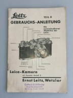 STARA INSTRUKCJA OBSŁUGI APARATU FOTOGRAFICZNEGO LEICA
