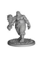 Fantasy Ork Wojownik z młotem bojowym z kolcami– figurka orka 3D PLA 15 cm