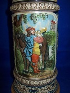 UNIKAT-[@jg] Przesliczny Stary kufel--1/2L ok, 1880r--09-