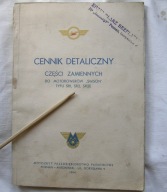 SIMSON TYP SR1, SR2, SR2E -KATALOG CZĘŚCI ZAMIENNYCH -CENNIK 1964 MOTOROWER