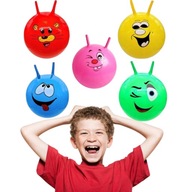 KOLOROWA PIŁKA SKOCZEK PIŁKA SKACZĄCA Z USZAMI PIŁKA DO SKAKANIA 60CM