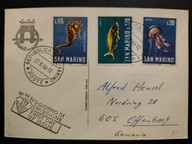 !! ZWIERZĘTA RYBY - SAN MARINO - KARTA POCZTOWA - STAN BDB !!