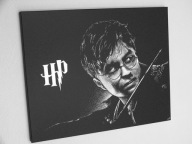 Harry Potter Obraz ręcznie grawerowany w blasze... Staloryt