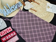 Primark - letnia sukieneczka krata , pink r 128
