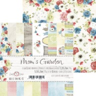 Zestaw papierów MOM’S GARDEN 15X15 Craft O'Clock.