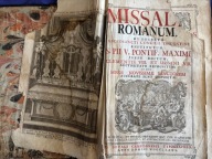 MSZAŁ RZYMSKI USTAWIONY DEKRETEM ŚWIĘTEGO SOBORU TRYDENCKIEGO 1790 stan db.