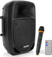 PYLE Przenośna Karaoke Maszyna Bluetooth 800W Zestaw Głośnik Party LED