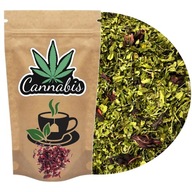Herbata Konopna CBD Hibiskus 50g Ziołowa Owocowa Stres Nerwy Herbal Tea