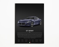 PLAKAT MASERATI GRANTURISMO SPORT IDEALNY NA PREZENT OBRAZ NA ŚCIANE A3