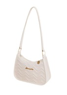 BIAŁA TOREBKA W JODEŁKĘ Z UCHWYTEM GÓRNYM