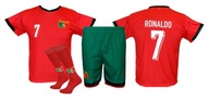 RONALDO Portugalia koszulka spodenki getry komplet dziecięcy rozmiar 116