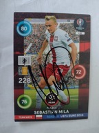 Karta panini autograf Sebastian Mila Road to Euro 2016