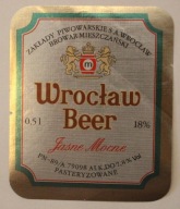 ETYKIETA - BROWAR MIESZCZAŃSKI - Wrocław Beer - Jasne Mocne