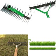 GRABIE AERATOR OGRODOWY NAPOWIETRZANIA TRAWNIKA TRAWY GLEB DWUSTRONNE 32 CM