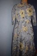 FASHON PIĘKNA SUKIENKA W KWIATY TIULOWA WIZYTOWA_38