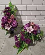 komplet nagrobny w kolorze fiolet, amarant