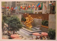 Rockefeller Plaza with Prometheus Statue, New York City - NOWY JORK - USA