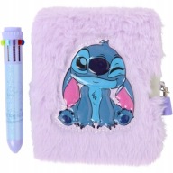 Zestaw Pamiętnik Pluszowy z Kłódką+ Długopis DISNEY LILO & STITCH
