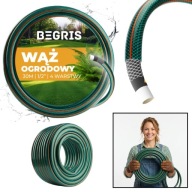 GUMOWY WĄŻ OGRODOWY WYSOKOCIŚNIENIOWY MOCNY BEGRIS 30 M 1/2 4 WARSTWOWY