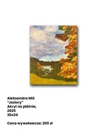 Obraz Aleksandry Miś - "Jeziory" akryl na płótnie, 2025, 30x24