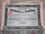 P64#PETROLES DE DABROWA 1923 POLSKA NAFTA KRESY