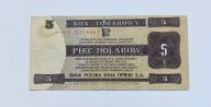 107 - 5 DOLARÓW 1979 , BON TOWAROWY